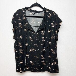 Buffalo Womens Top 2X Floral Cottagecore Gardencore Fairy Relaxed Flowy Garden